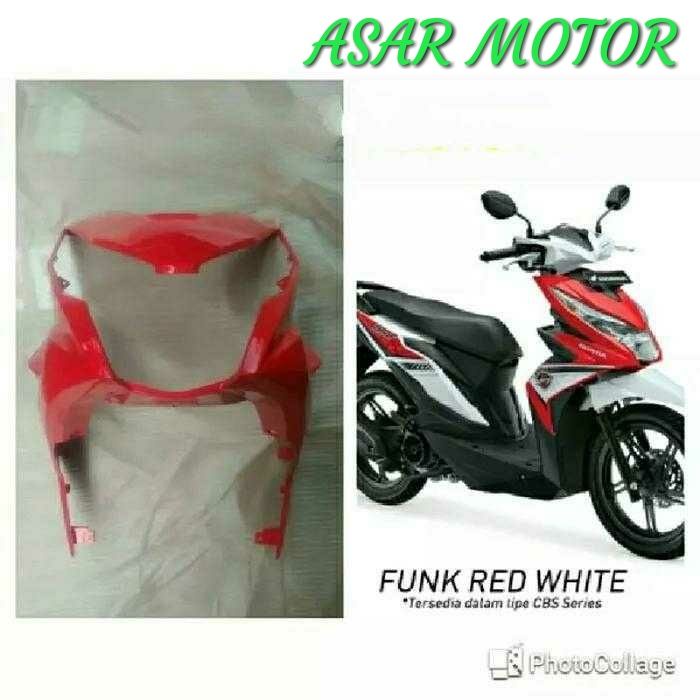 Tameng Depan Honda Beat Fi eSP 2017 CBS-ISS Merah Ori