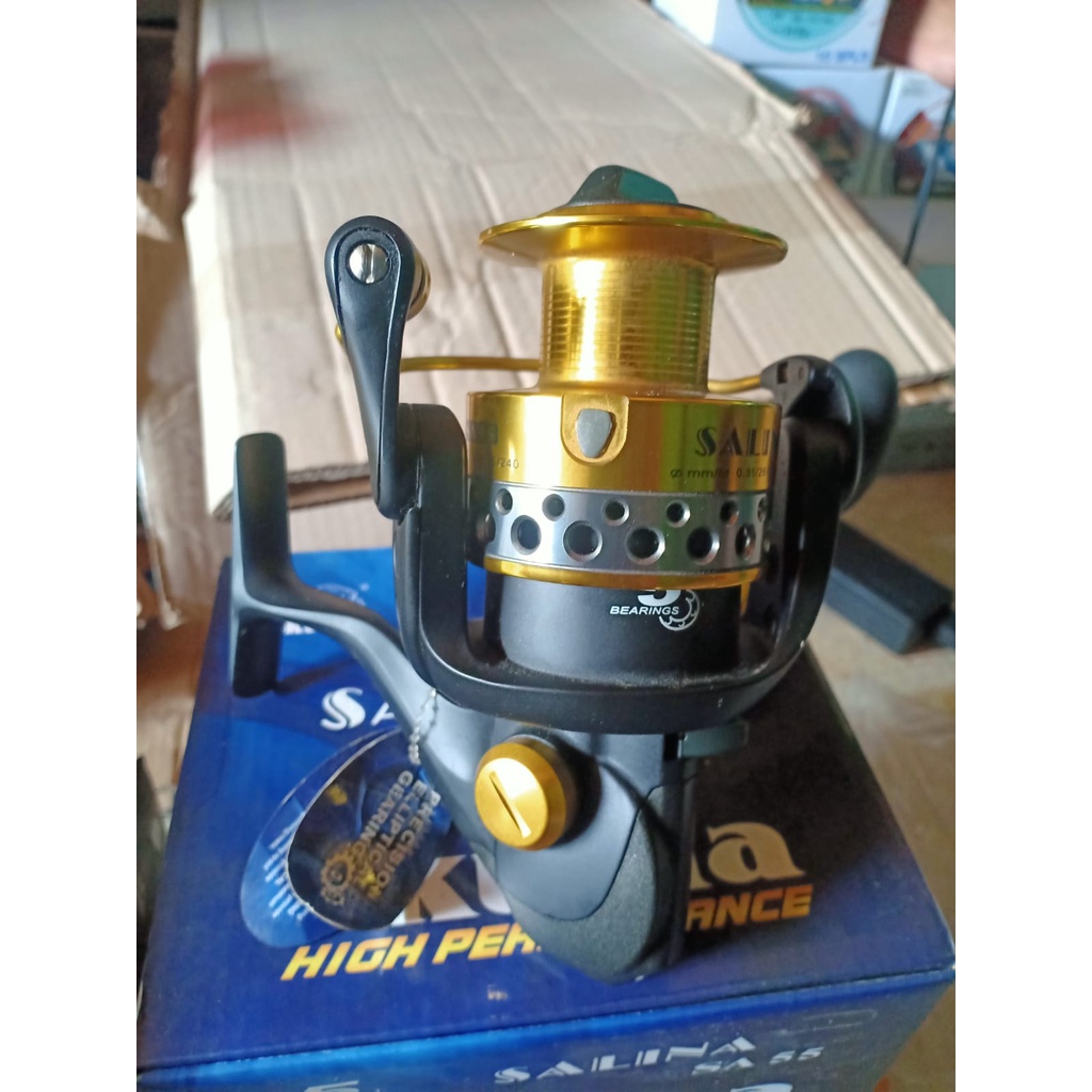 Reel Pancing Laut Okuma Salina SA55 Power Handle Alluminium Body