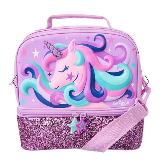 Jual SMIGGLE Lunch Bag Tas Kotak Makan Selempang Lunch Box Unicorn Ada