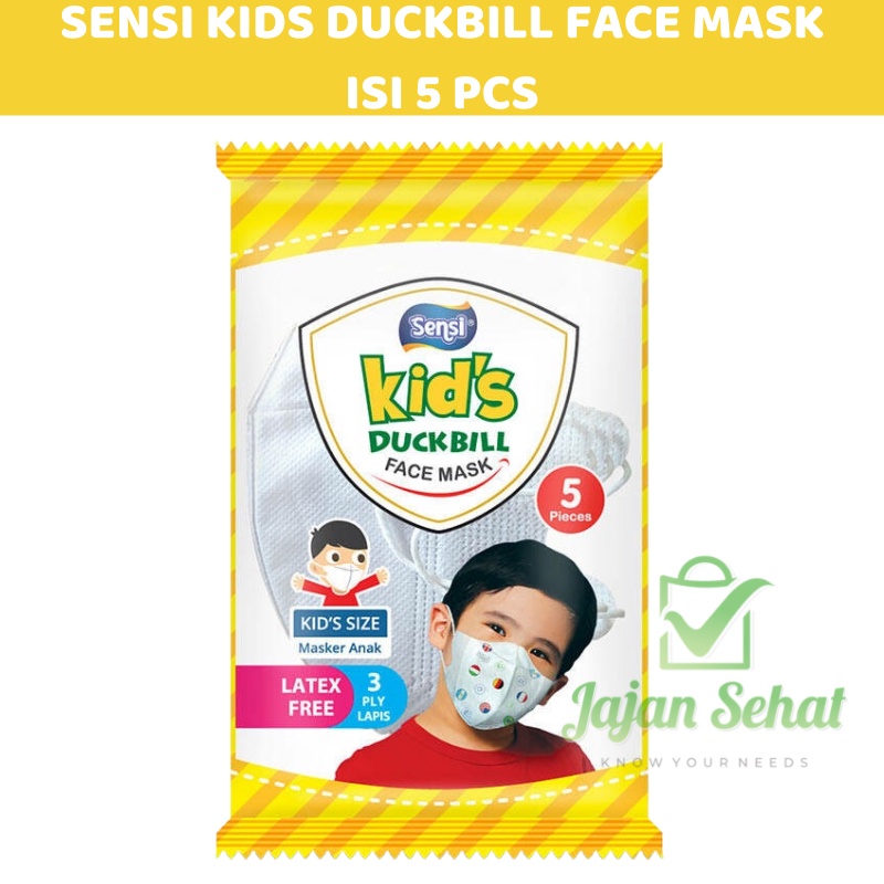 Sensi Kids Duckbill Face Mask Isi 5 Pcs