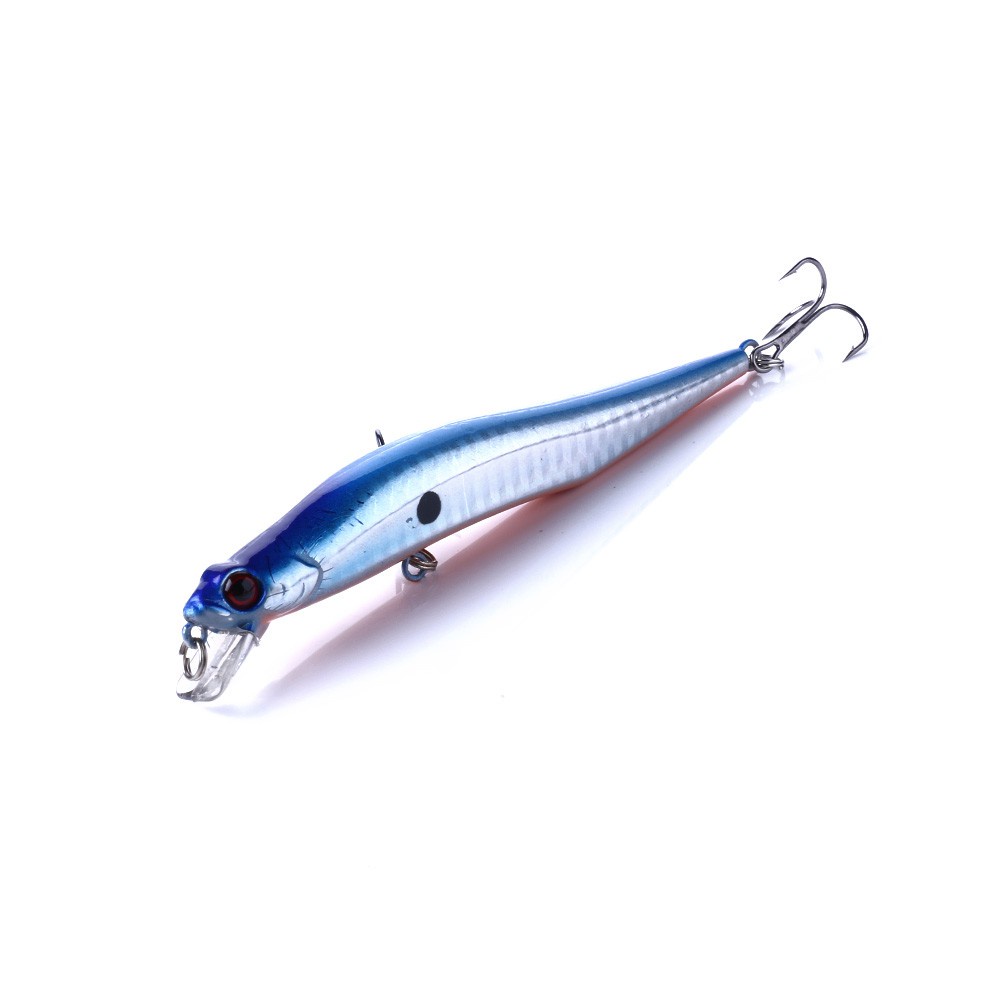 Hengjia 1pc Umpan Pancing Minnow Wobbler 5 Warna 12cm 10g Kedalaman 0.5-1.5m