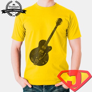 Kaos Musik Pria /  - Gretsch Bigsby Guitar