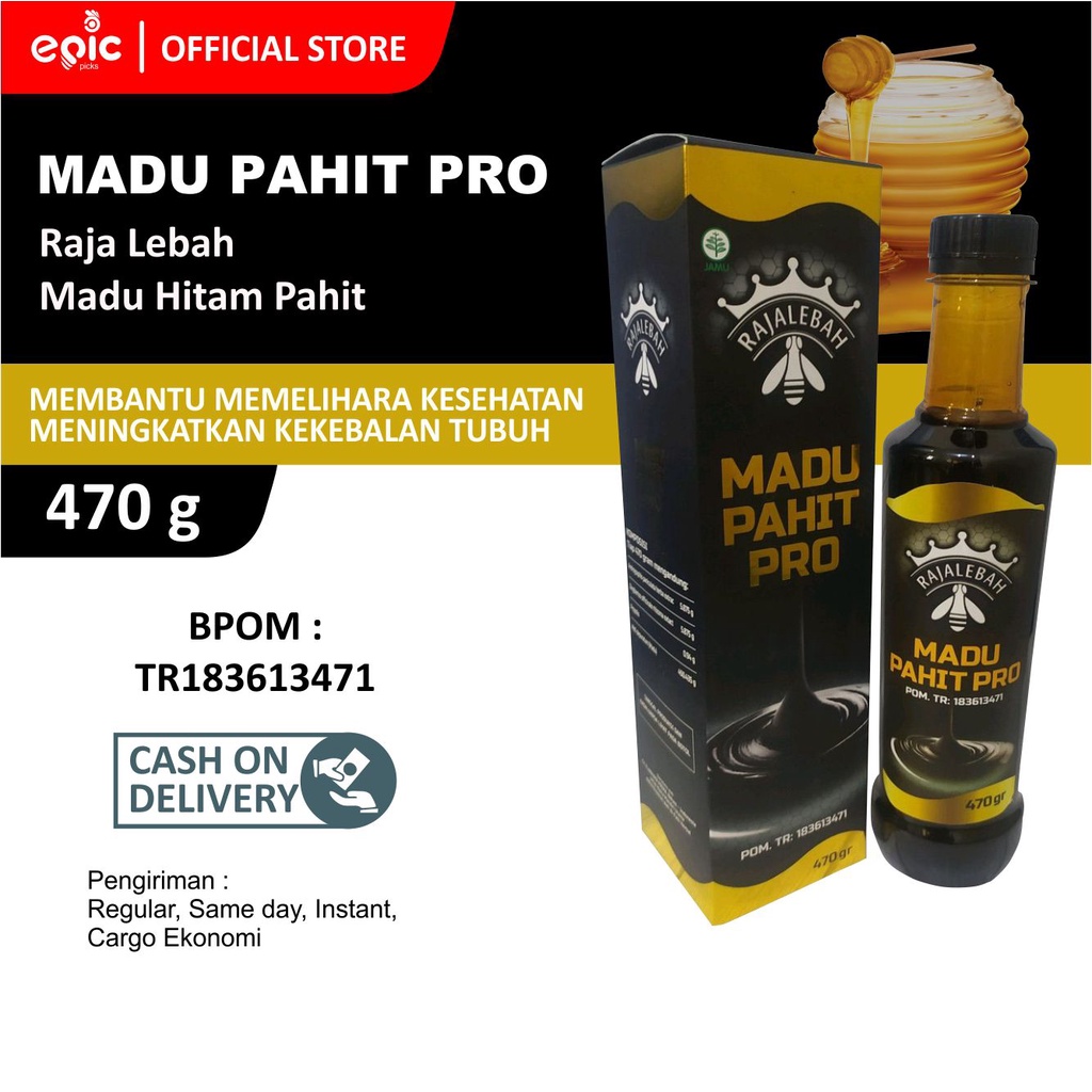 

Epicpicks Raja Lebah Madu Hitam Pahit 470 gr