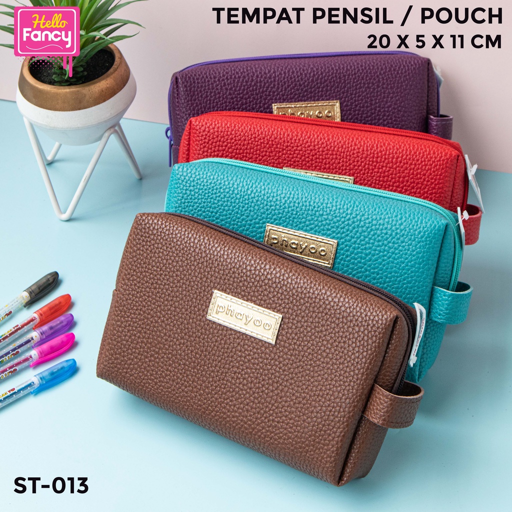 

Tempat Pensil Alat Tulis / Kotak Pensil Kulit / Pencil Case ST-013