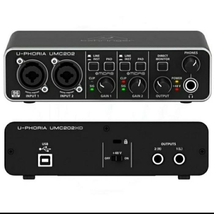 BEHRINGER SOUNDCARD UMC-202HD / UMC 202HD / UMC202HD AUDIO INTERFACE