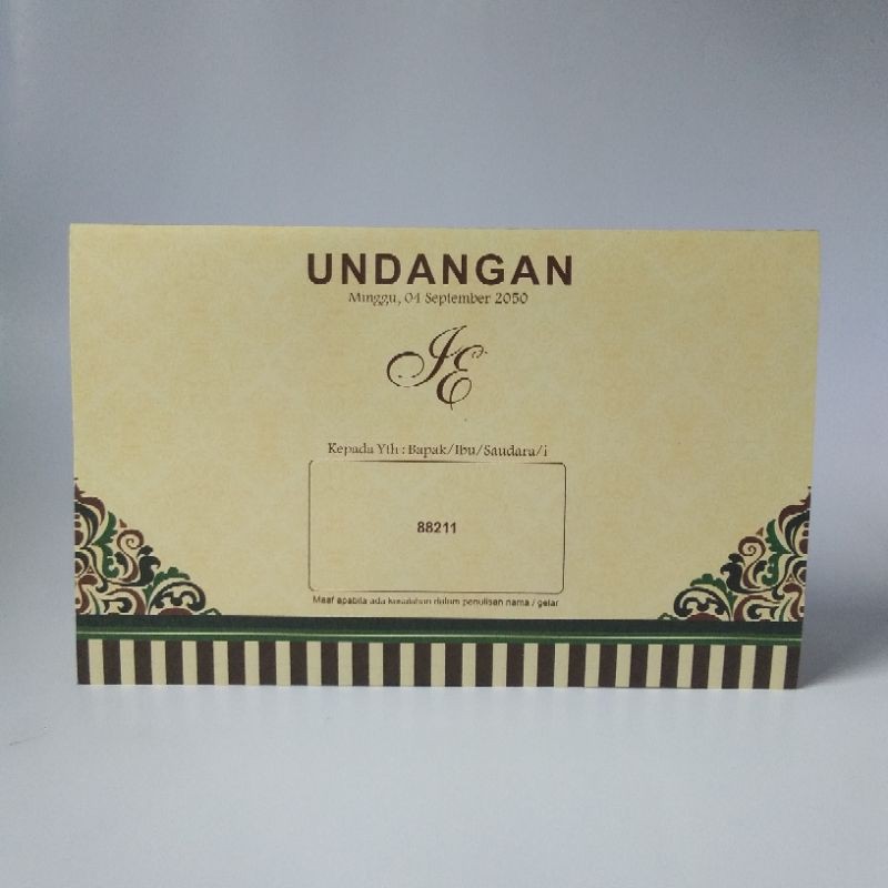 Undangan Cetak Erba 88211