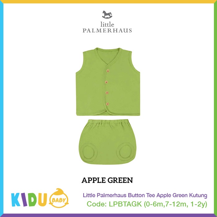 Little Palmerhaus Button Tee Baju Bayi Baju Anak Tangan Puntung Celana Pendek Kidu Baby