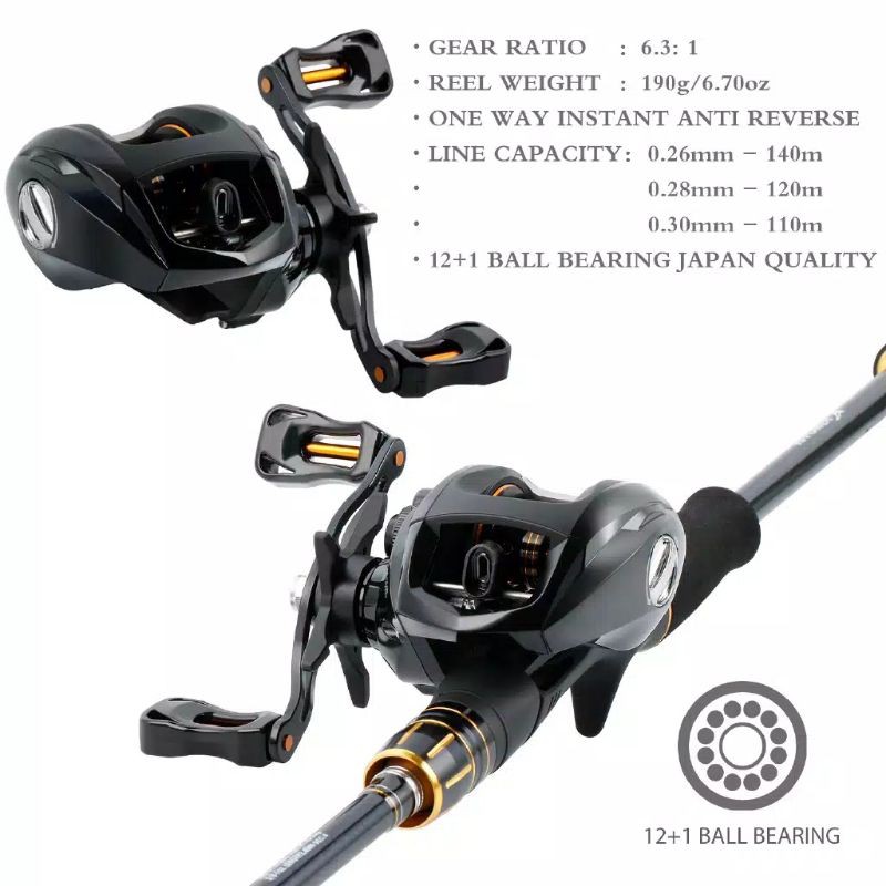 promo Reel Bc Baitcasting Lizard Camry sougayilang camry  drag 10 kg handle kiri