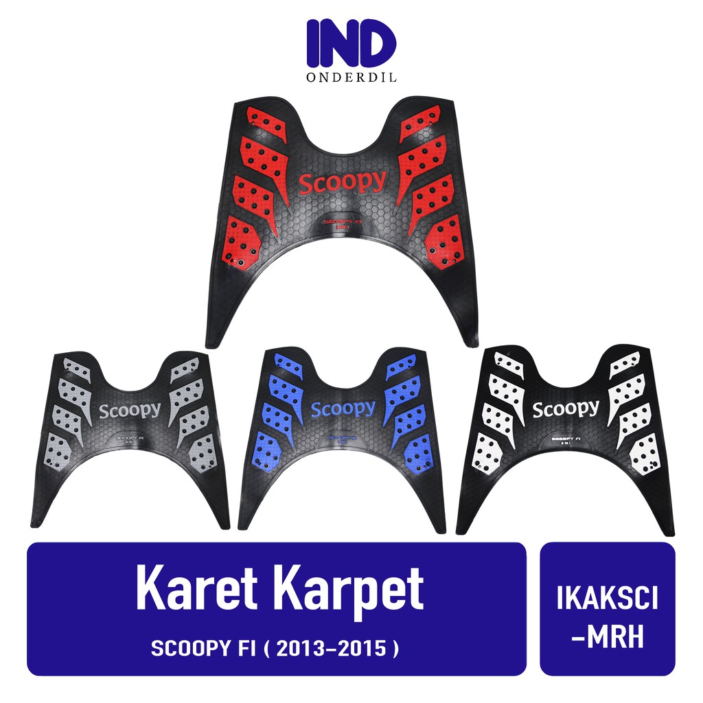 Karpet-Injekan-Pijakan-Alas Kaki-Bordes Karet Scoopy FI 2013-2014-2015