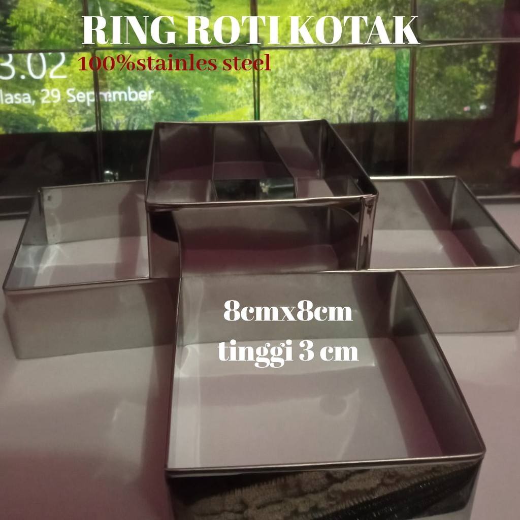 RING ROTI KOTAK,RING ROTI BERBAHAN  100% STAINLESS STEEL