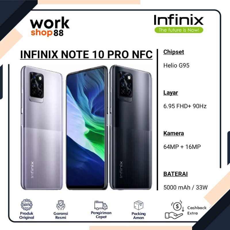 Jual PROMO MURAH HP Terbaru Infinix Note 10 Pro NFC 8/128 Ram 8GB Rom