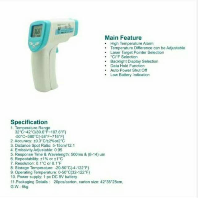 TERMOMETER INFARED READY STOK NO PO