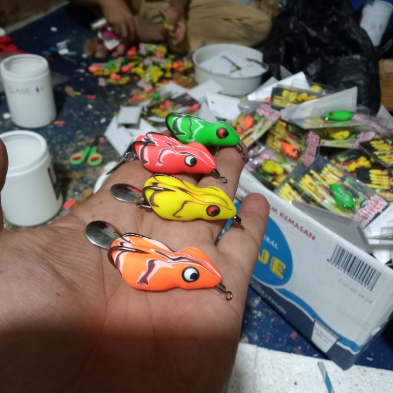 soft froggy / soft frog umpan casting / umpan ikan gabus