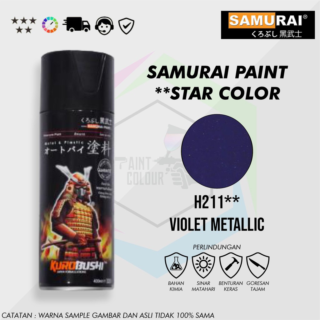 Samurai Paint H211** Violet Met Cat Semprot