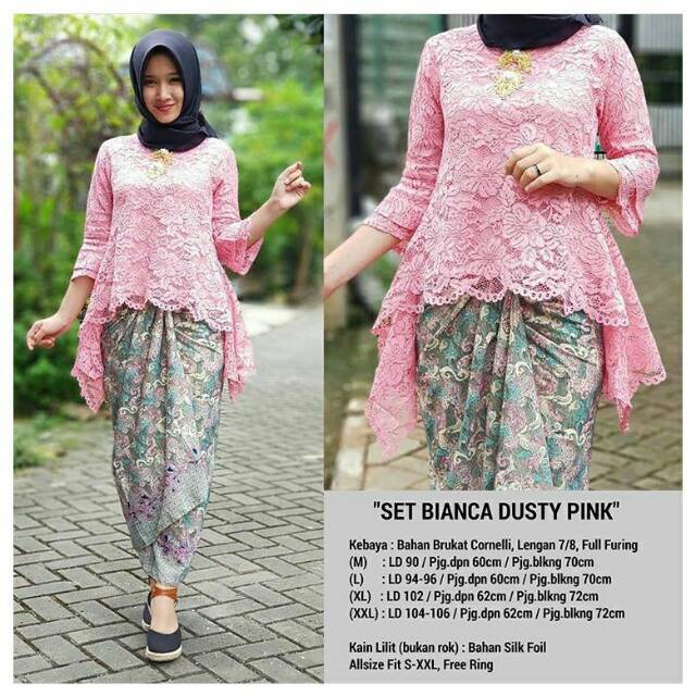 Kebaya Bianca Set Brokat Pink Kebaya Terbaru Kebaya Rinjani Kebaya Murah Baju Seragam Baju Kondangan Shopee Indonesia