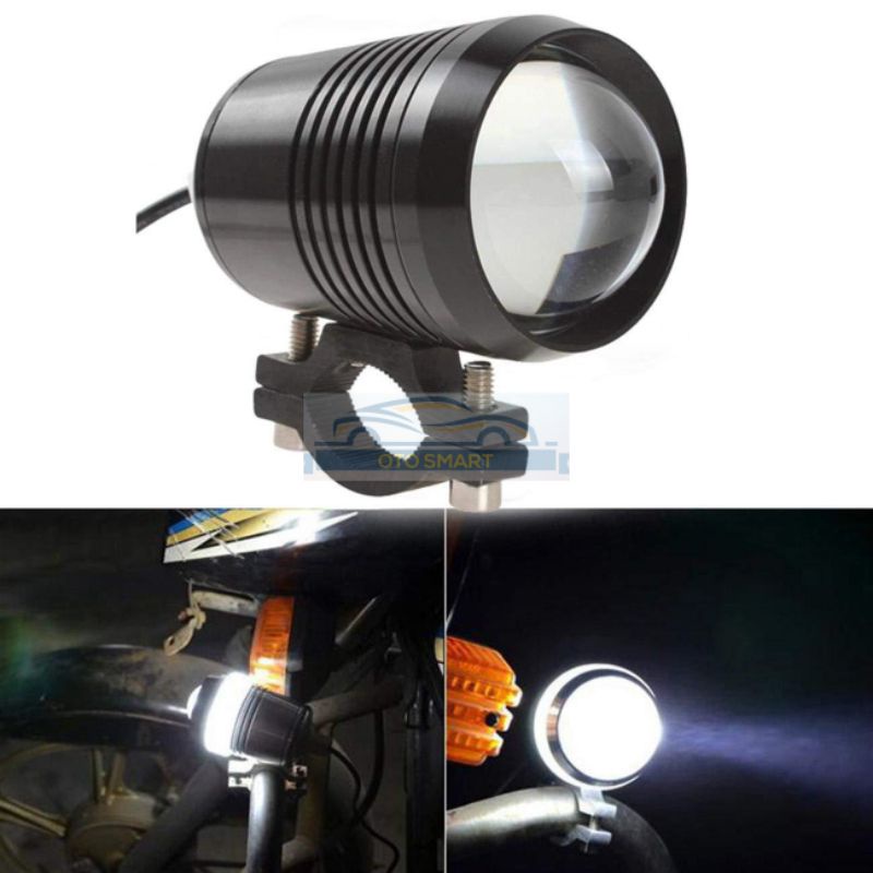 Lampu Sorot Tembak LED Projie Projektor U1 Putih Cree  Lampu Sorot Motor