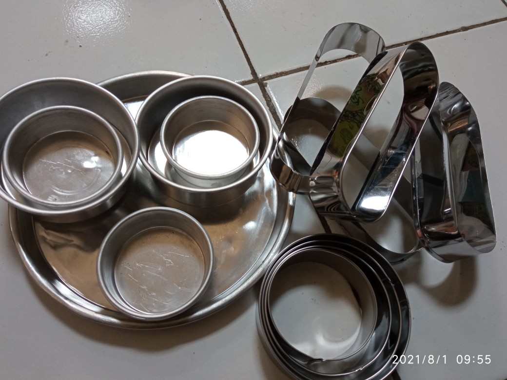 Loyang Bulat Mini Press Tanpa Sambungan/cetakan Bulat Kecil 7cm