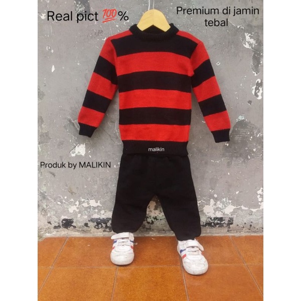 MALIKIN JOGER ANAK 1-2-3 unisex/STELAN ANAK/SWEATER  STELAN ANAK