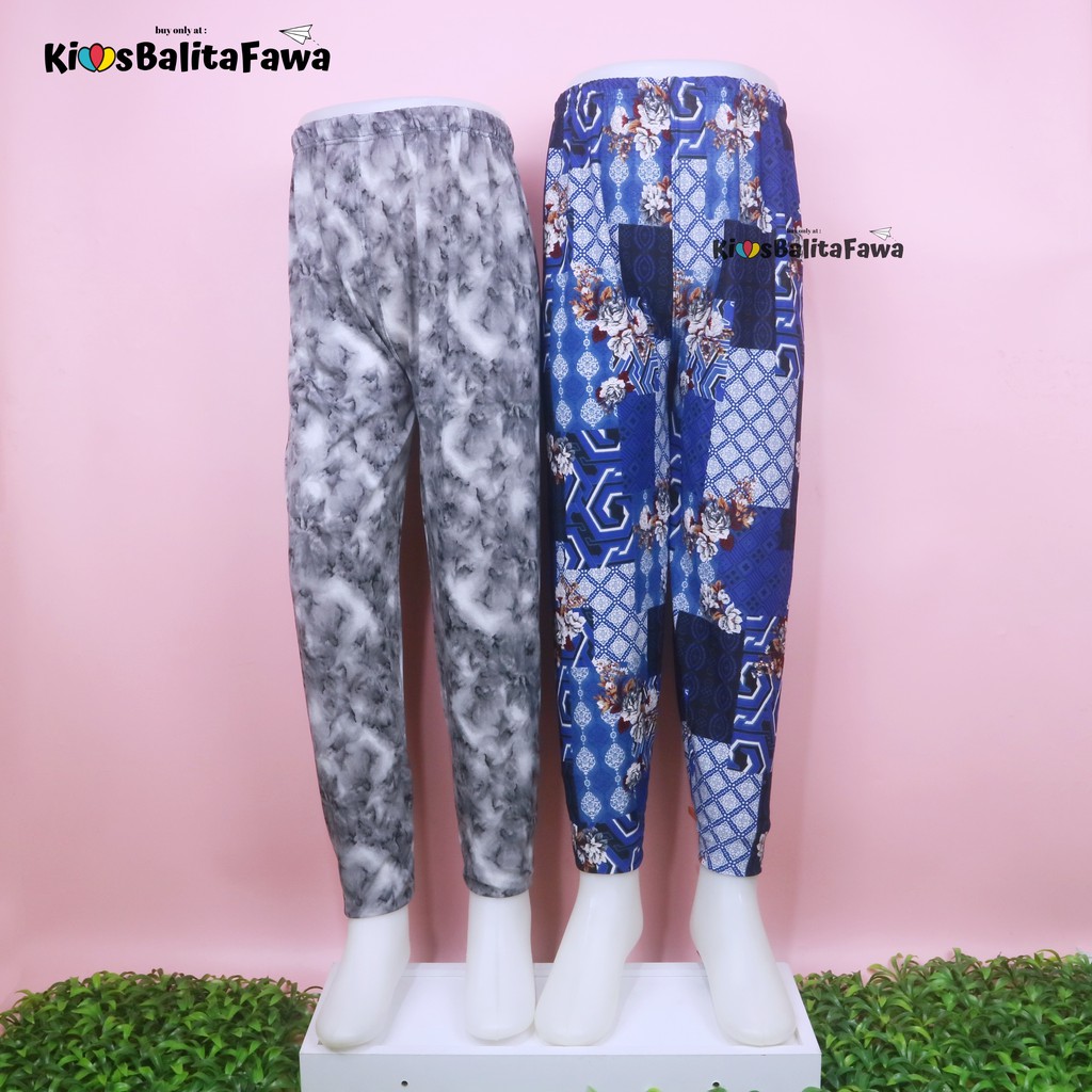 Legging Carlissa uk 8-10 Tahun / Celana Anak Panjang Perempuan Leging Salur Tanggung Murah Adem