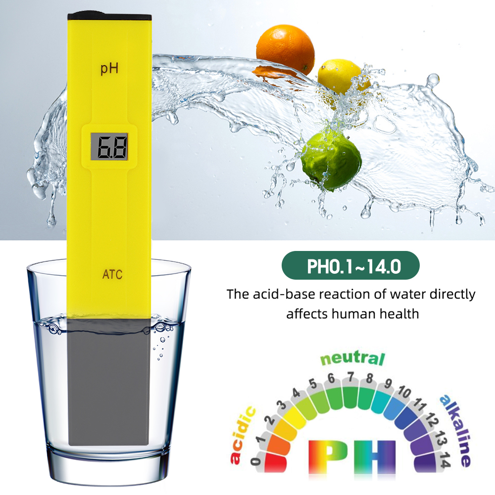 PH Meter Digital Tester Alat Pengukur Keasaman Cairan Air Hidroponik Akuarium Kolam 0.1 0.01 PH Pena