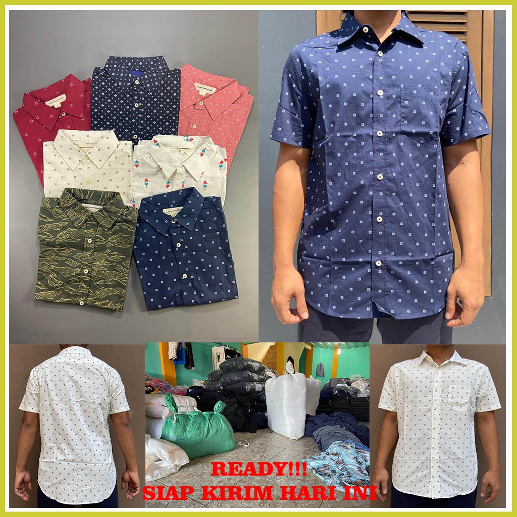 KEMEJA PRIA ORIGINAL AEROPOSTALE BRENDED Lengan Pendek  AERO