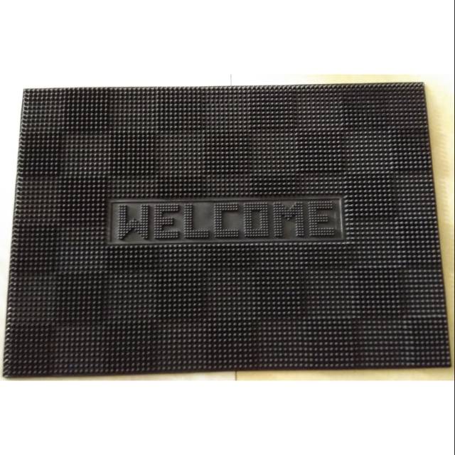 Karpet Keset Lantai Karet Welcome Catur