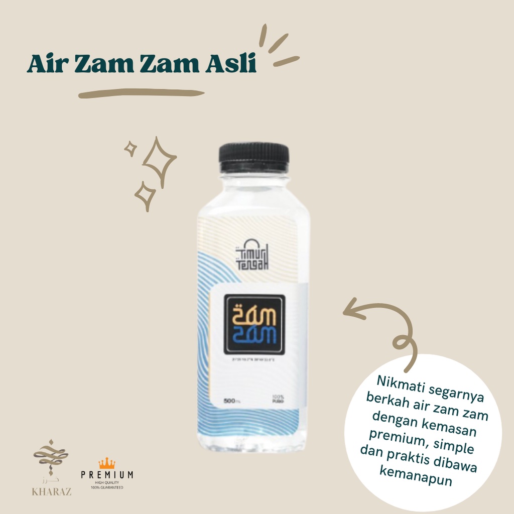 

Air ZamZam 500mL Pure Murni Original Asli Dari Mekkah Mekah