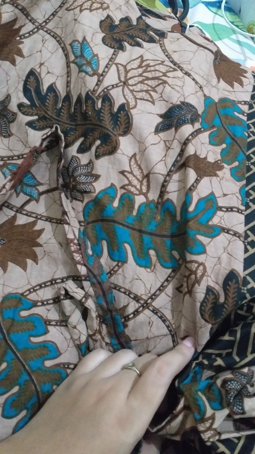 M-l-xl-xxl Batik Tunik Wanita Asj Sa Hrb026 Kenongo Pekalongan Sogan Tulis