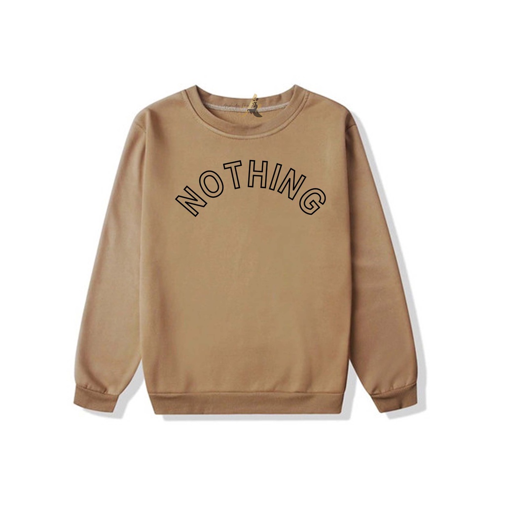 SWEATER OVERSIZE CREWNECK NOTHING STREETWEAR  SWEATSHIRT PRIA DAN WANITA