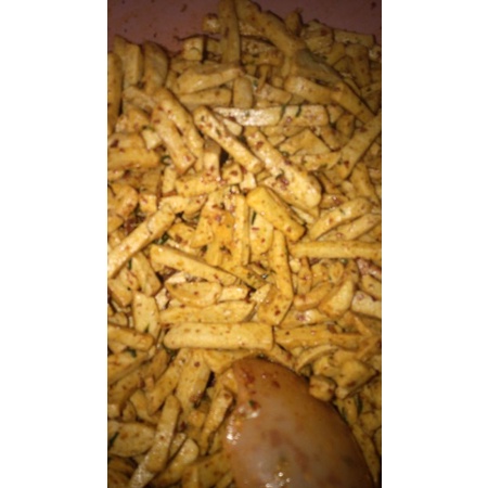 

Basreng Pedas Asin Daun jeruk