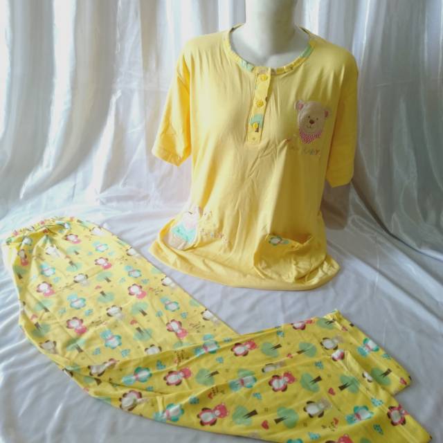 Baju tidur baby doll piyama Anne Claire