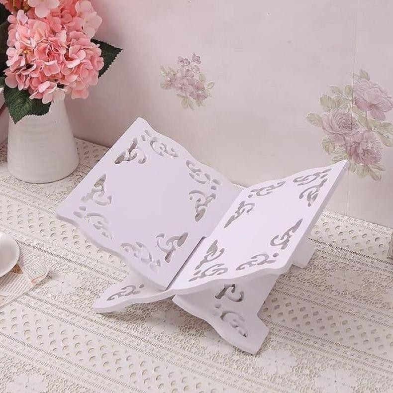 Rekal Alquran - Rak Alquran - Tempat Baca Alquran & Buku / Meja Quran / Meja Baca