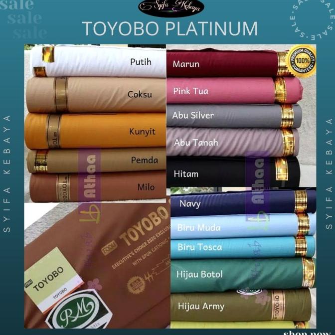kain katun toyobo. kain toyobo premium. katun toyobo. bahan toyobo