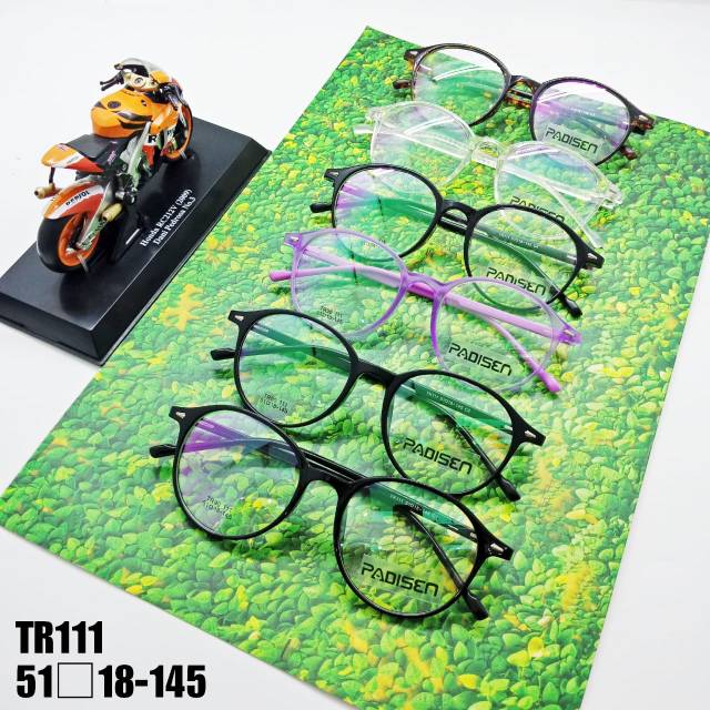 New frame kacamata TR90 seri 111 padisen lentur dan tidak mudah patah+minus antiradisi free case dan