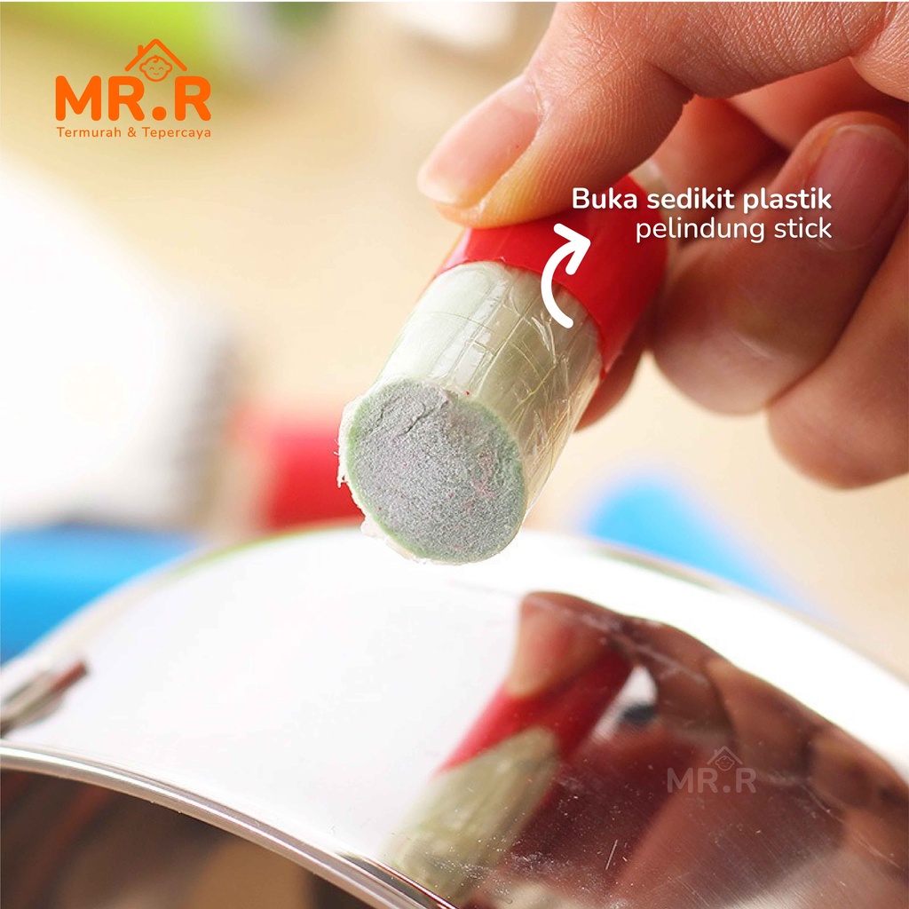 Alat Pembersih Karat Kerak Panci Kuali Wajan Peralatan Dapur Bahan Stainless Steel Logam Magic Stick