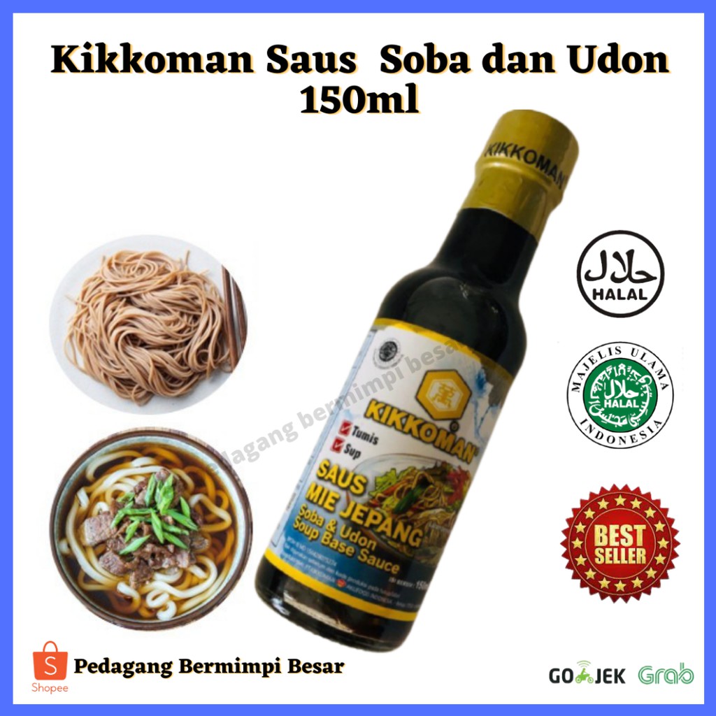 Kikkoman Soba Udon Shoyu 150ml/ Saus Soba/ Saus Udon/Kecap Soba
