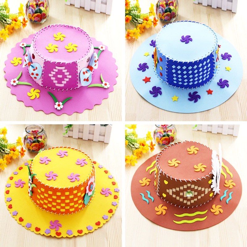 Topi Handmade DIY Bahan EVA Untuk Edukasi Tk