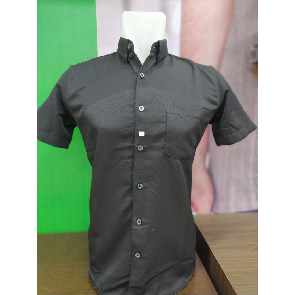 Platini |Kemeja Formal Slim Fit Polos Pendek