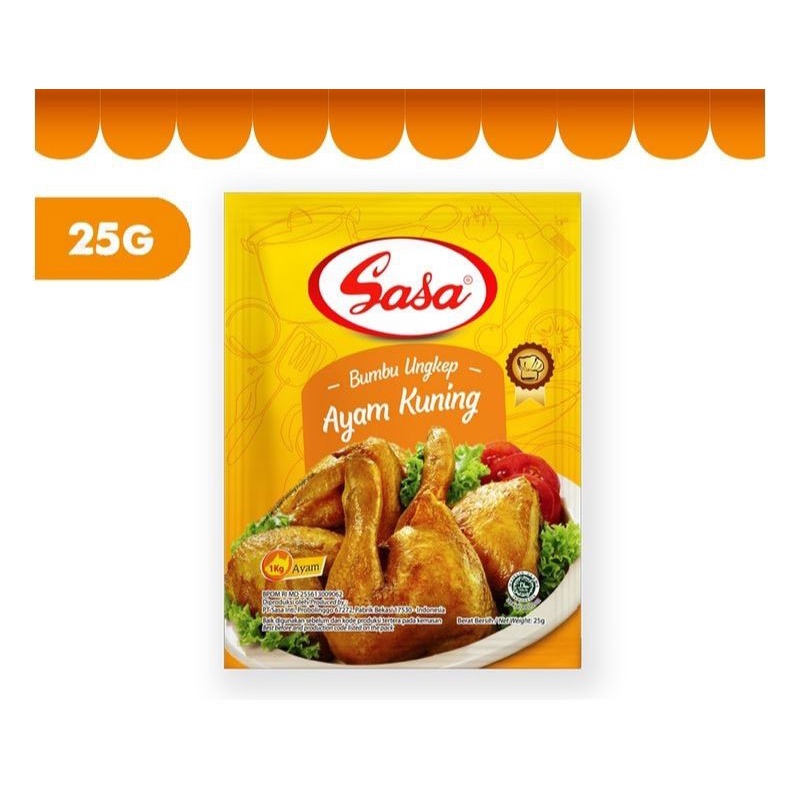 

Sasa Bumbu Ungkep Ayam Kuning 25G