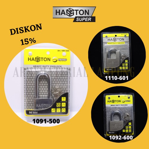 GEMBOK HASSTON PROHEX JAKET / GEMBOK PINTU / GEMBOK GERBANG / GEMBOK PUTIH / HASSTON GEMBOK