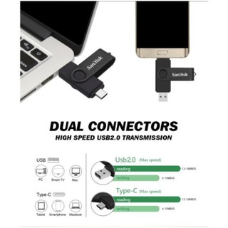 FLASHDISK Sandisk 32GB/64GB OTG USB TYPE C FLASH DRIVE