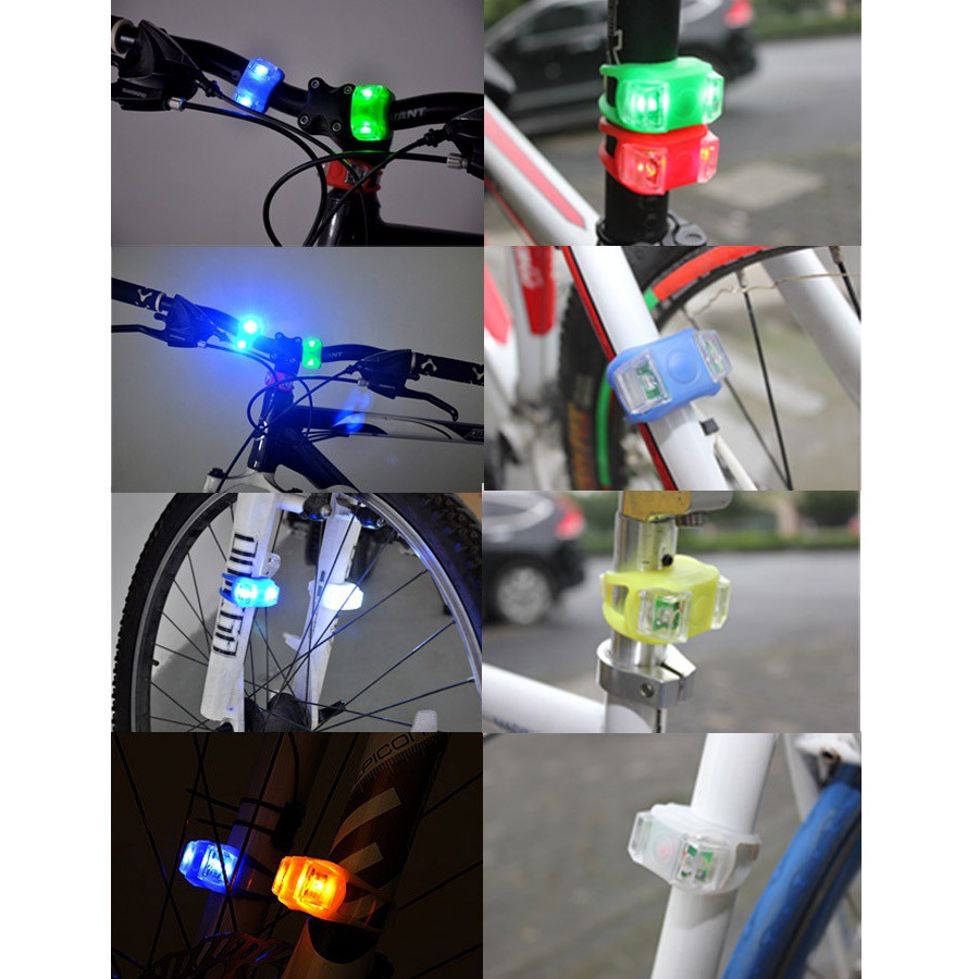 Lampu Sepeda LED 2 PCS / lampu sepedah / lampu untuk sepeda - warna ready