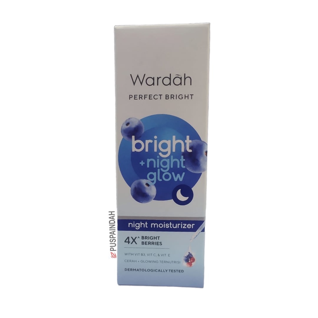 WARDAH PERFECT BRIGHT moisturizer + night GLOW MOISTURIZER 20ML