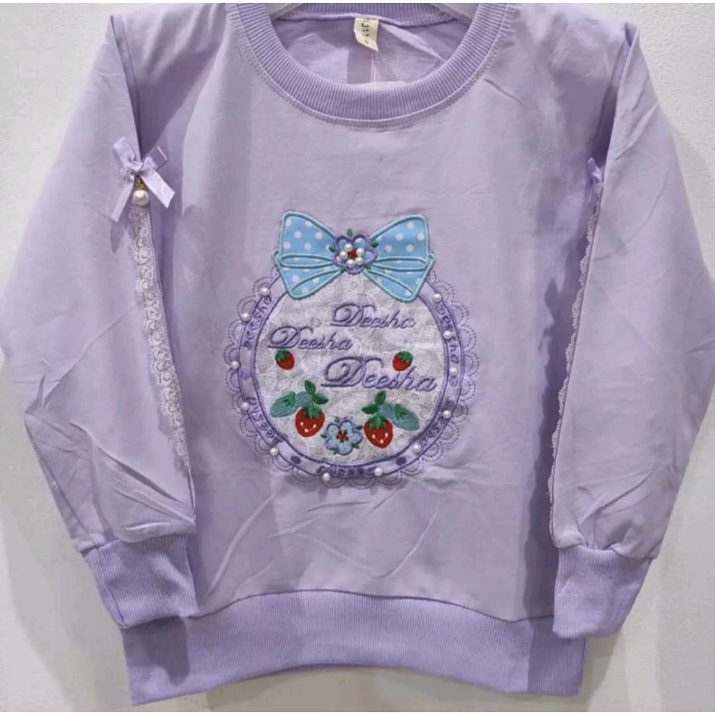 SWETER IIMPORT ANAK PEREMPUAN USIA 2-12 Tahun / Sweater Karakter dan Bordir import anak / Atasan anak import