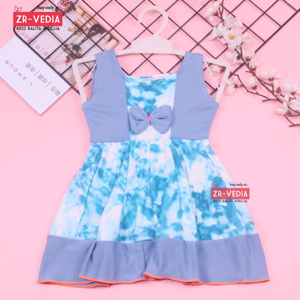 Dress Aurora uk 1-2 Tahun / Baju Anak Perempuan Murah Motif Lucu Yukensi Adem Pakaian Pesta Gaun