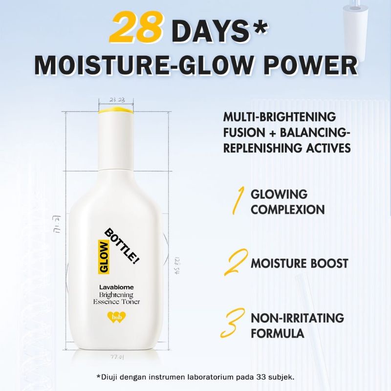 BNB Barenbliss Meta-Glow Glow Bottle! Lavabiome Brightening Korea Essence Hydrating Toner 28 Days