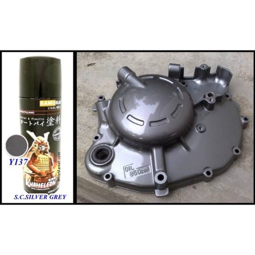 Cat Semprot Samurai Engine Part Yamaha S.C Silver Grey Y137 400 ml