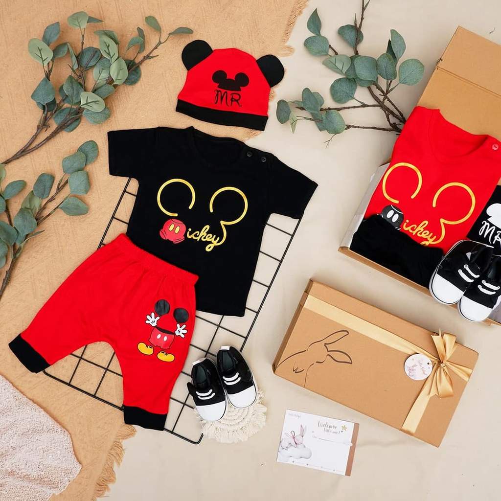 LIO036 Boys Baby Hampers 0-12 months/ Hampers bayi newborn/ Kado bayi/ baby boys gift set-Moogle Black