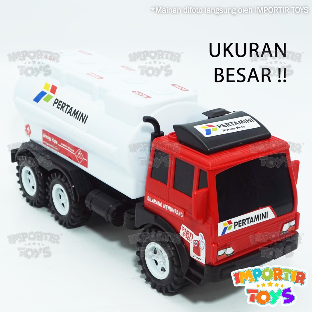 TRUK BESAR PERTAMINA Tangki Minyak Mainan Anak JUMBO BERKUALITAS MURAH!