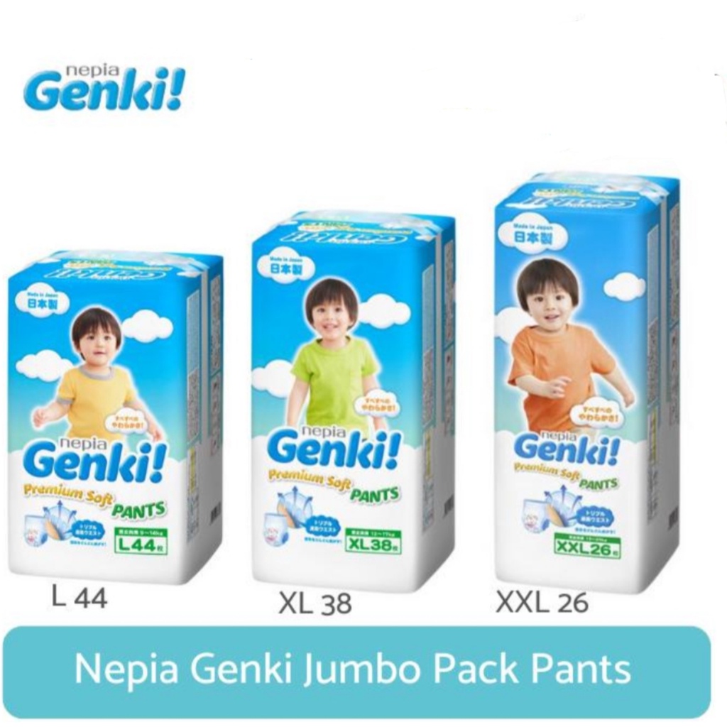 Genki pants jumbo L44, XL38, XXL26